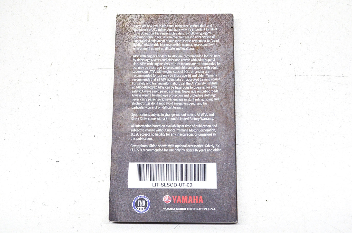 OEM Yamaha LIT-SLSGD-UT-09 Guide 2009 Power Sales NOS