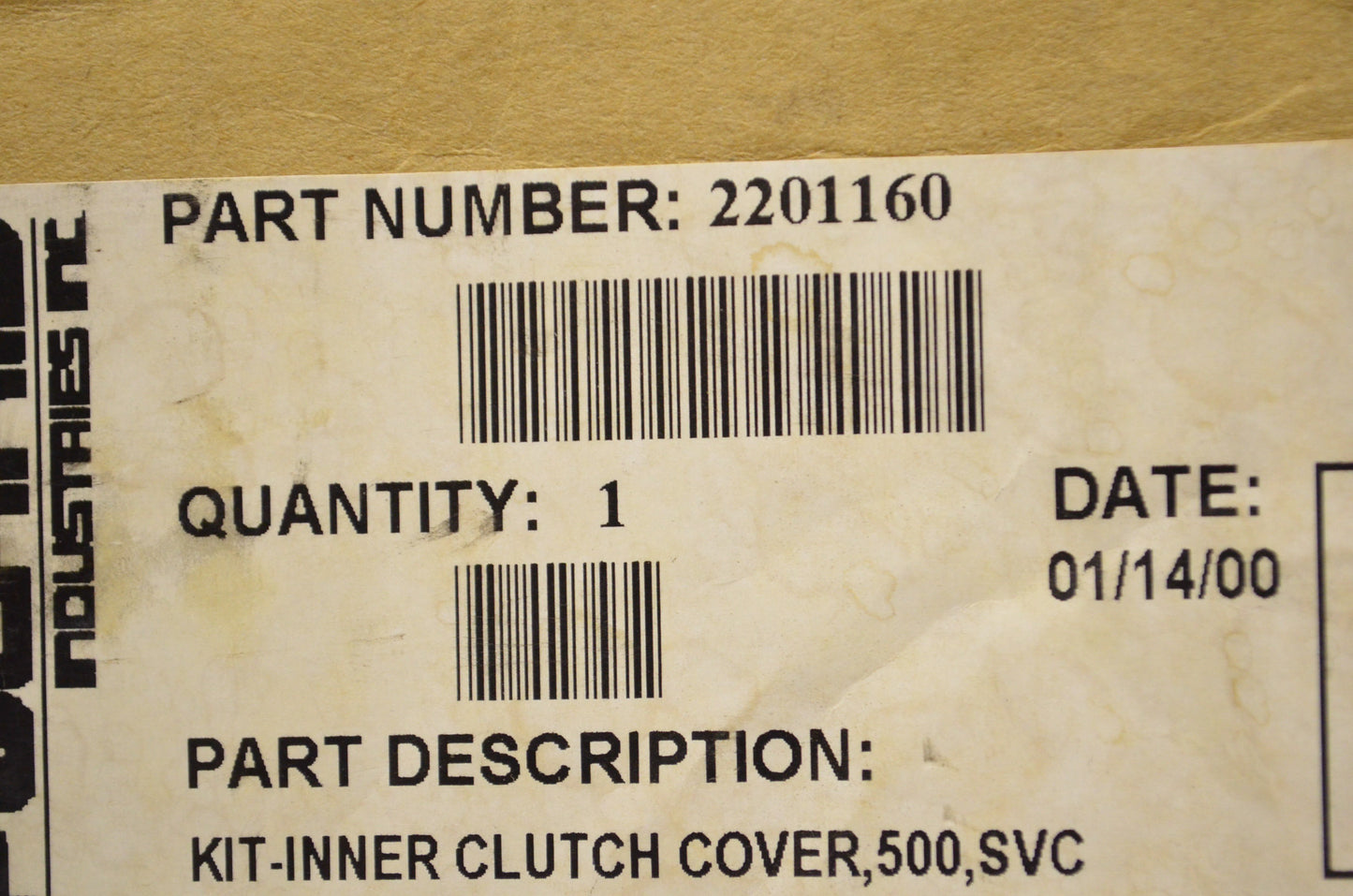 OEM Polaris 2201160, 2200793 Inner Clutch Cover Kit NOS