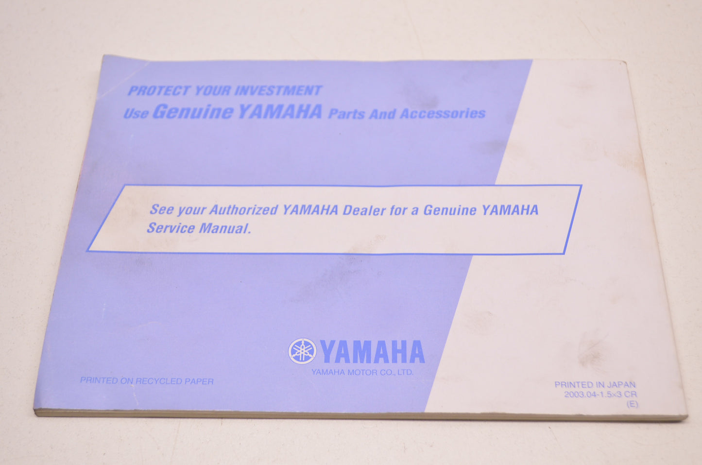 OEM Yamaha LIT-11626-17-09 XV17AS/ASS/ATS Owner's Manual