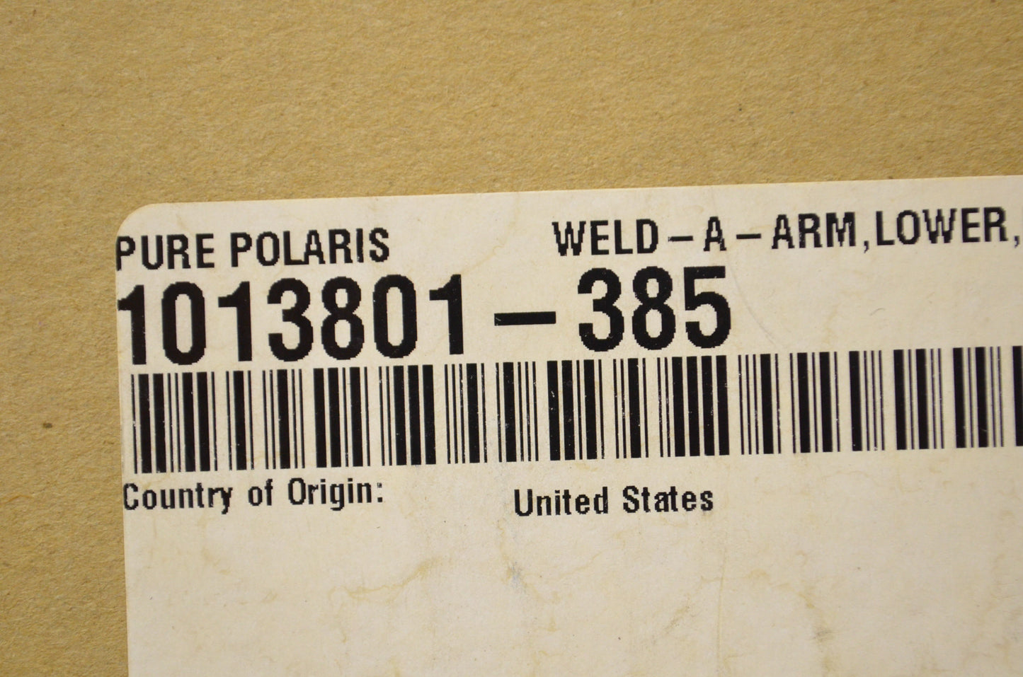 OEM Polaris 1013801-385 Lower Right Hand A-Arm NOS