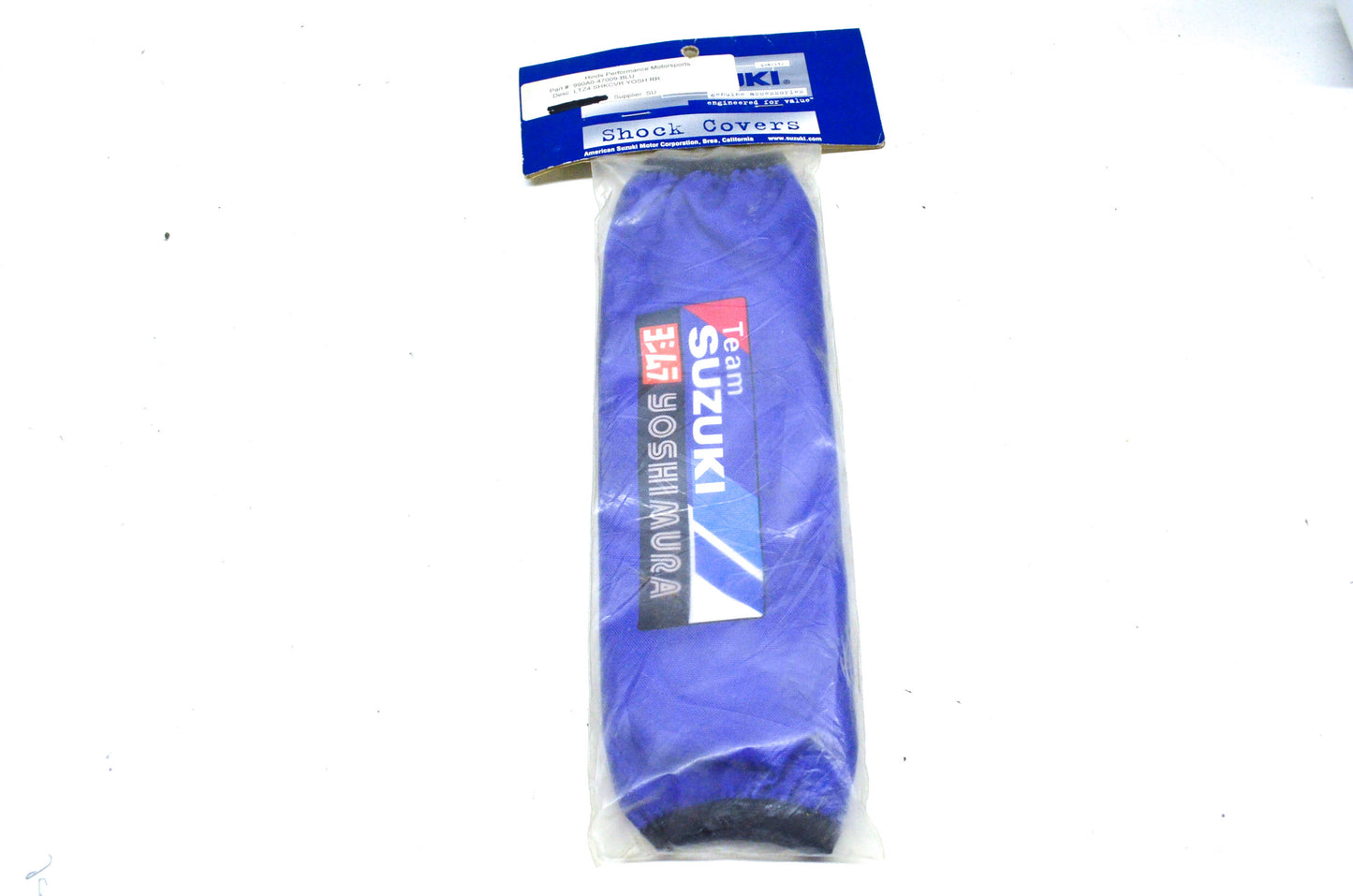 New OEM Suzuki Yoshimura Rear Shock Cover Blue NOS