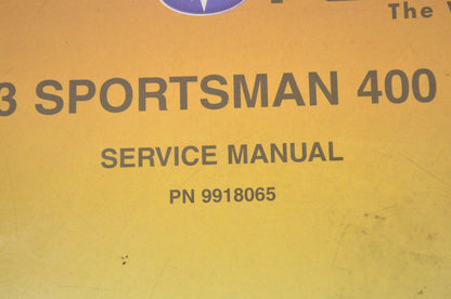 OEM Polaris 9918065 Service Manual 03 Sportsman 400/500
