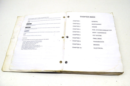 OEM Polaris Service Manual 2001 Xplorer 4X4, 2001 Xplorer 400