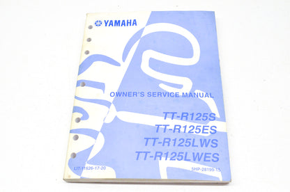 OEM Yamaha Owner's Service Manual TT-R125S, TTR125ES, TT-R125LWS, TT-R125LWES