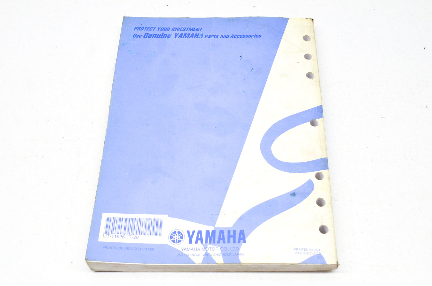 OEM Yamaha Owner's Service Manual TT-R125S, TTR125ES, TT-R125LWS, TT-R125LWES