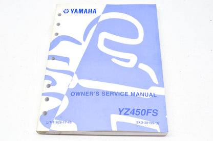OEM Yamaha LIT-11626-17-45 YZ450FS Owner's/Service Manual NOS