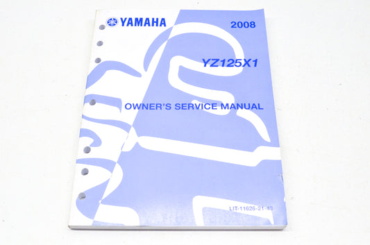 OEM Yamaha LIT-11626-21-43 Owner's Service Manual 08 YZ125X1 NOS
