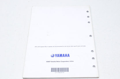 OEM Yamaha LIT-17500-AT-07 Technical Update 07 ATV/SXS NOS