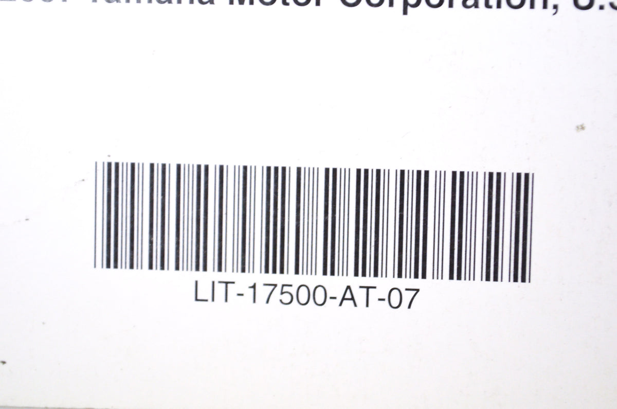 OEM Yamaha LIT-17500-AT-07 Technical Update 07 ATV/SXS NOS