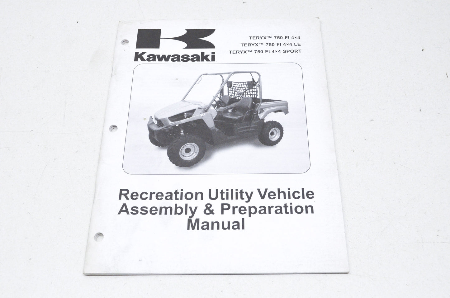 OEM Kawasaki 99931-1515-01 Recreation Utility Vehicle Assembly & Preparation Man
