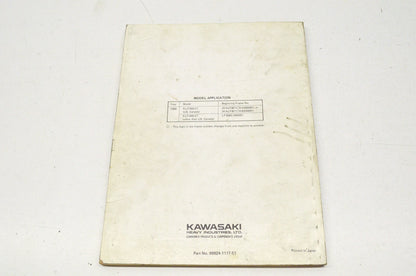 OEM Kawasaki 99924-1117-51 Service Manual Supplement KLF300C