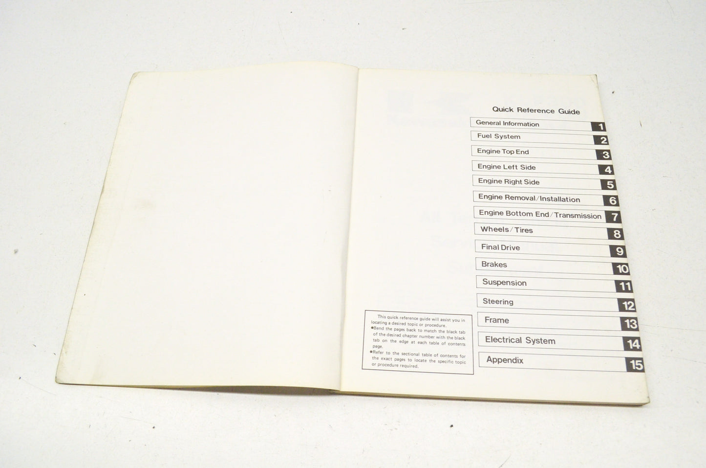 OEM Kawasaki 99924-1117-51 Service Manual Supplement KLF300C