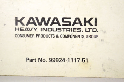 OEM Kawasaki 99924-1117-51 Service Manual Supplement KLF300C