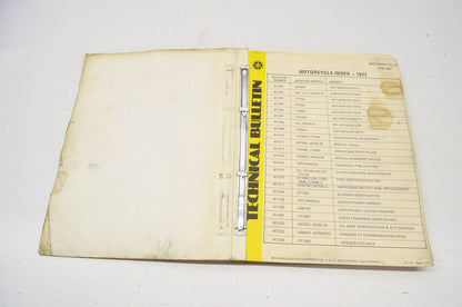 OEM Yamaha Technical Bulletin 1977