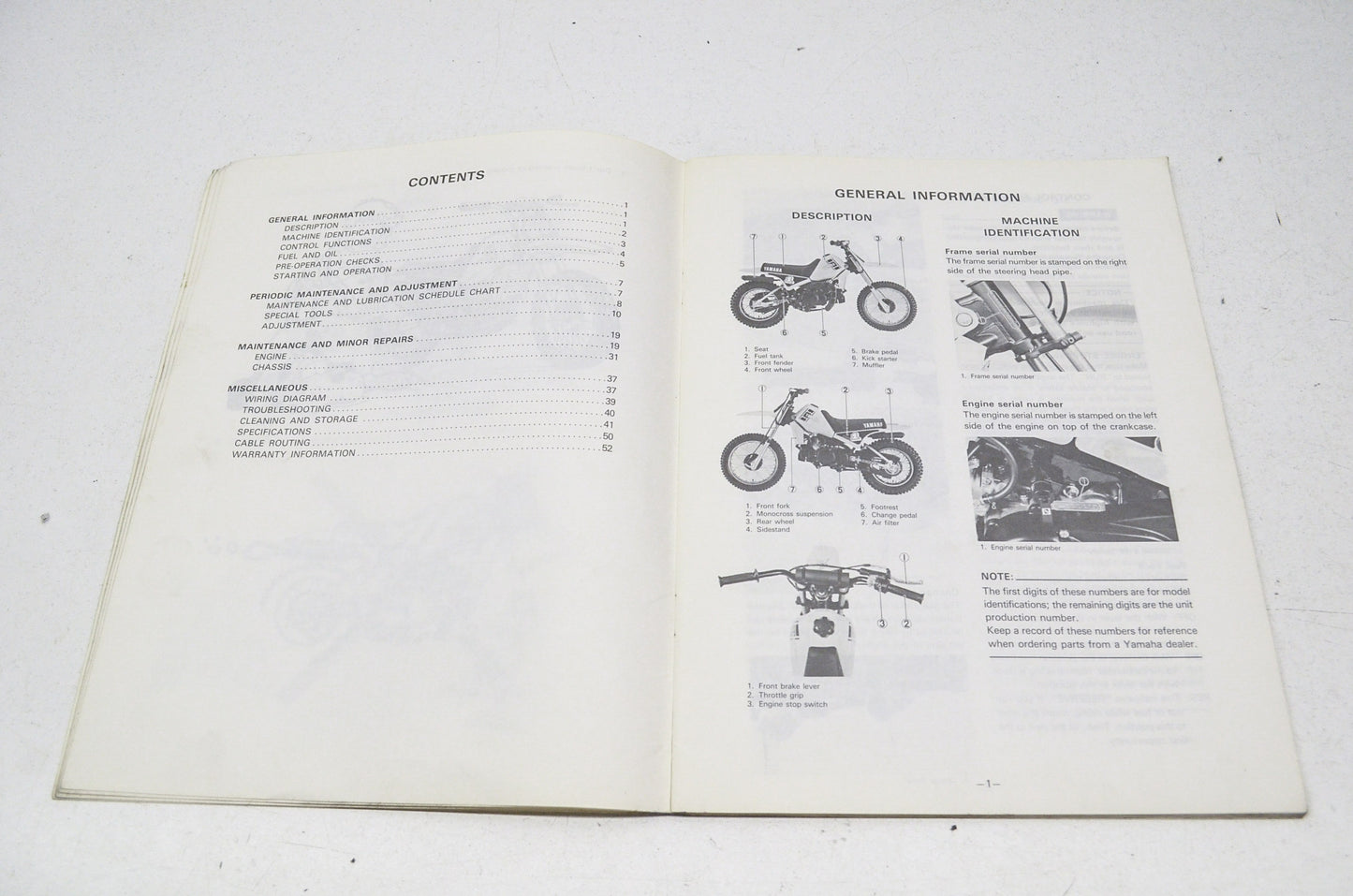 OEM Yamaha LIT-11626-03-70 PW80K Owner's Manual