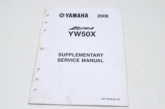 OEM Yamaha LIT-11616-21-15 Service Manual Supplement YW50X NOS