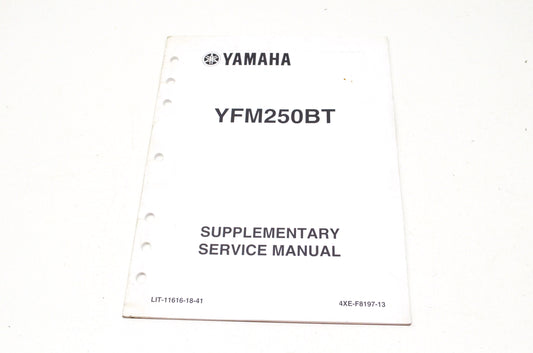 OEM Yamaha LIT-11616-18-41 YFM250BT Service Manual Supplement NOS