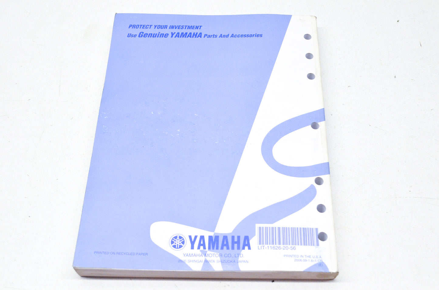 OEM Yamaha LIT-11626-20-56 WR450FW Owner's/Service Manual NOS