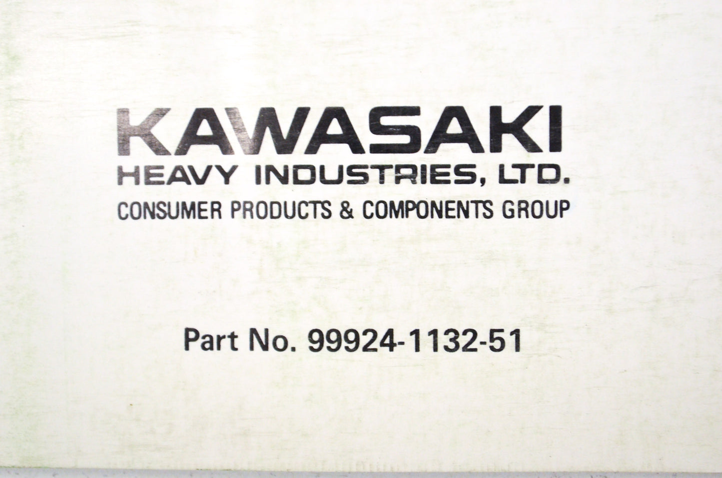 OEM Kawasaki 99924-1132-51 Service Manual Supplement KX500E