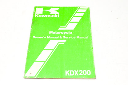 OEM Kawasaki 99920-1323-01 Owner's & Service Manual KDX200C1