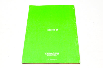 OEM Kawasaki 99920-1323-01 Owner's & Service Manual KDX200C1