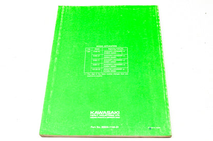 OEM Kawasaki 99924-1144-01 Service Manual KX80/100