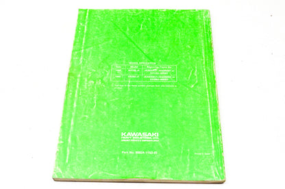OEM Kawasaki 99924-1153-01 Service Manual KX125J