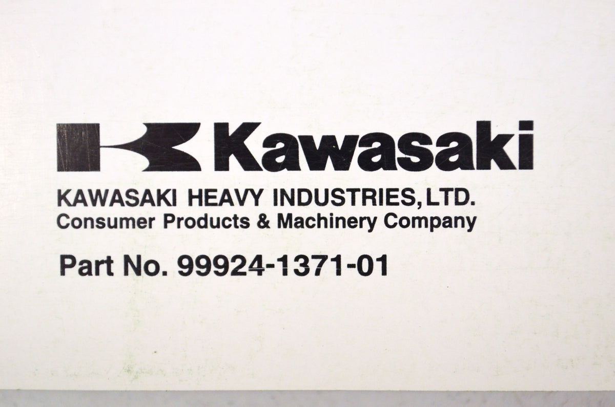 OEM Kawasaki 99924-1371-01 Service Manual KSF90A NOS