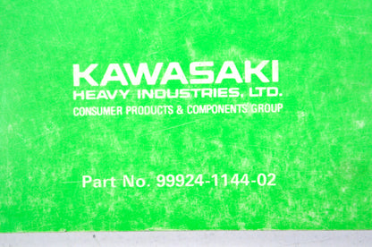 OEM Kawasaki 99924-1144-02 Service Manual KX80/100