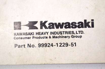 OEM Kawasaki 99924-1229-51 Service Manual Supplement VN1500E