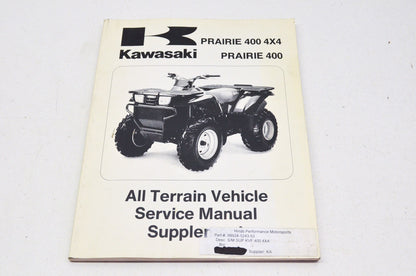 OEM Kawasaki 99924-1243-53 Service Manual Supplement KVF400 NOS
