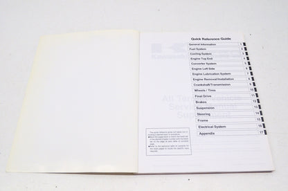 OEM Kawasaki 99924-1243-53 Service Manual Supplement KVF400 NOS