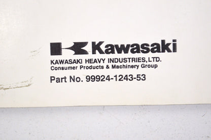 OEM Kawasaki 99924-1243-53 Service Manual Supplement KVF400 NOS