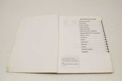 OEM Kawasaki 99924-1187-01 Service Manual KEF300A
