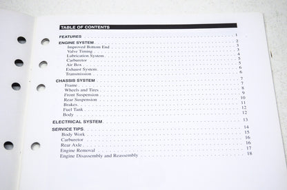 OEM Yamaha LIT-BKTOG-AT-03 Raptor 250 Technical Orientation Guide NOS