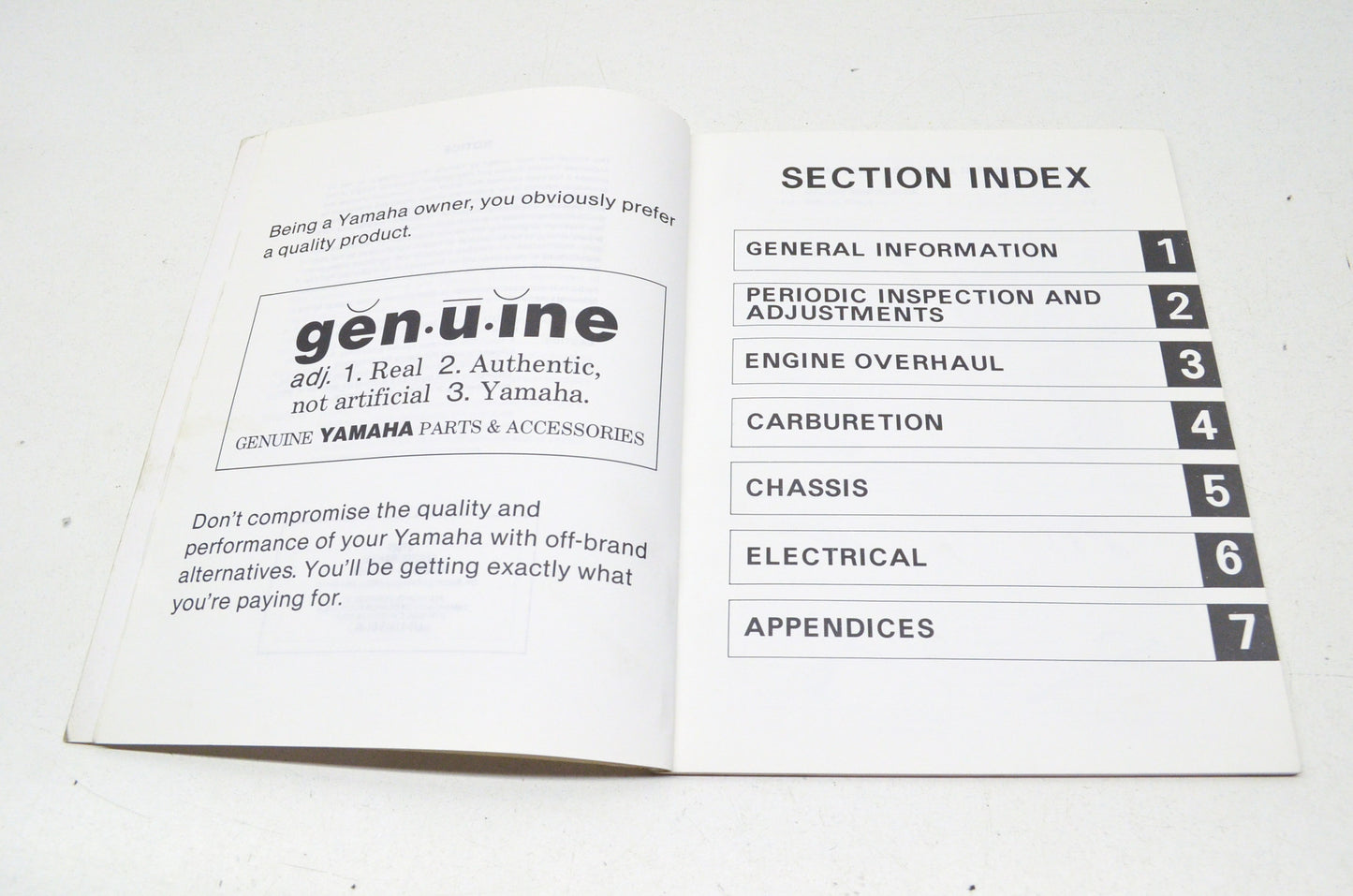 OEM Yamaha Service Manual QT 50 (F-H)