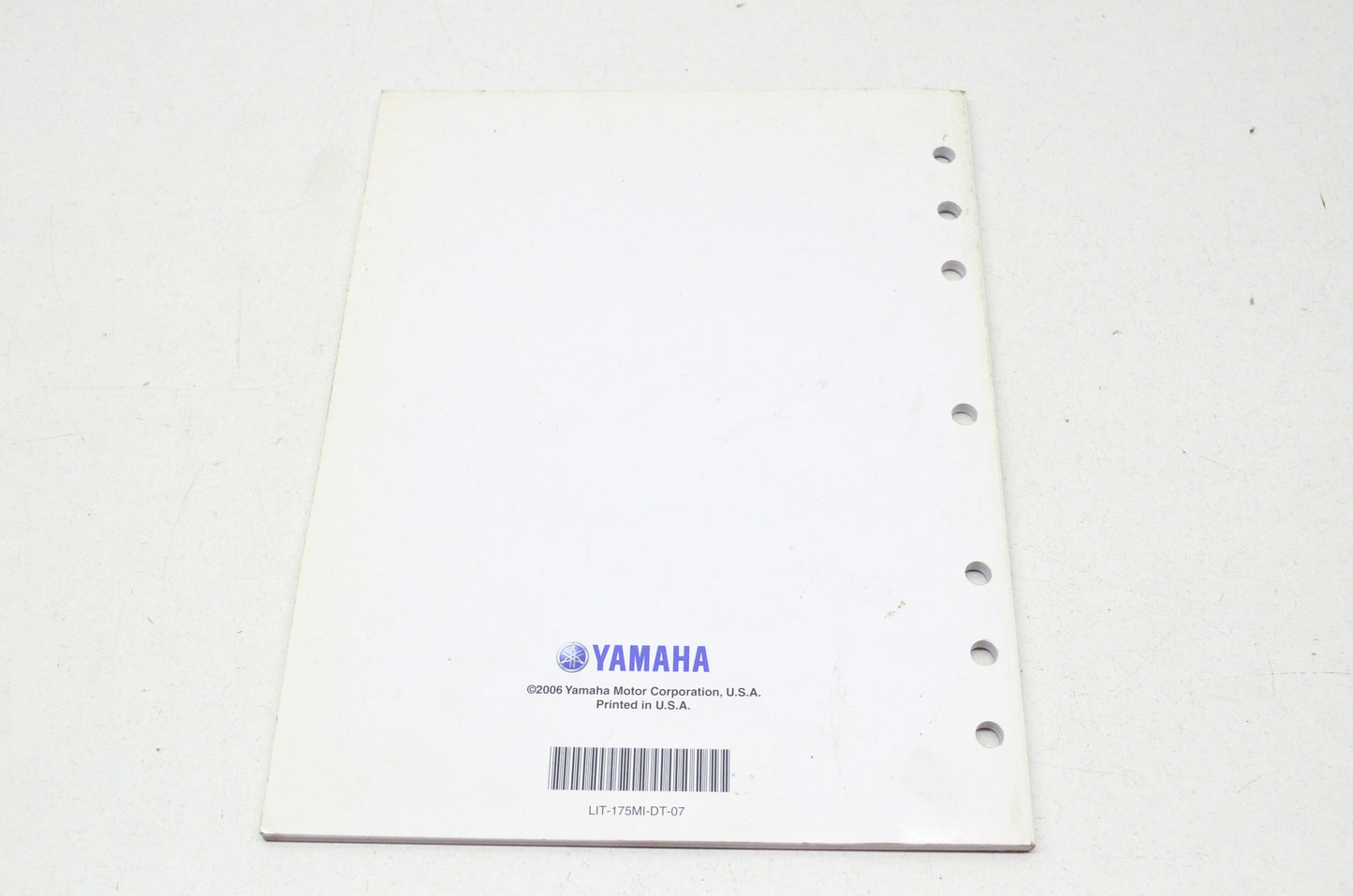OEM Yamaha LIT-175MI-DT-07 Technical Update Manual 07 Off Road Motorcycle NOS