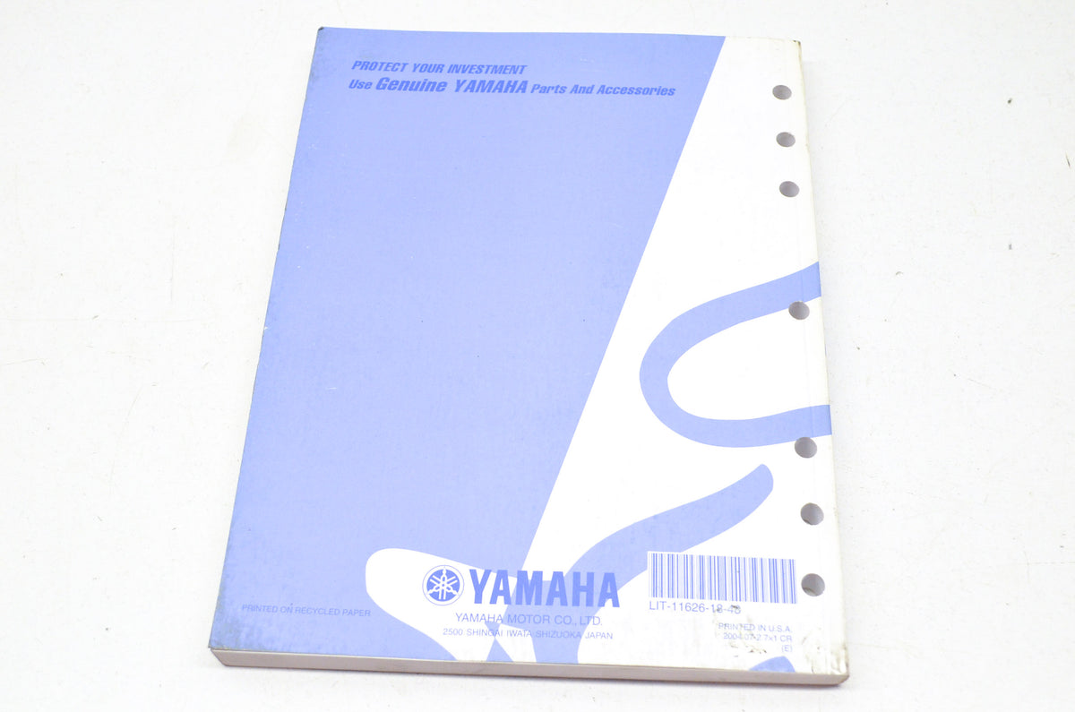 OEM Yamaha LIT-11626-18-48 YZ250FT Owner's Service Manual NOS