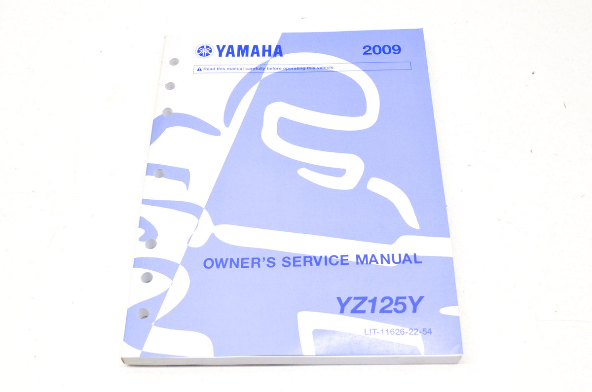 OEM Yamaha LIT-11626-22-54 YZ125Y 2009 Owner's Service Manual NOS