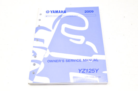 OEM Yamaha LIT-11626-22-54 YZ125Y 2009 Owner's Service Manual NOS