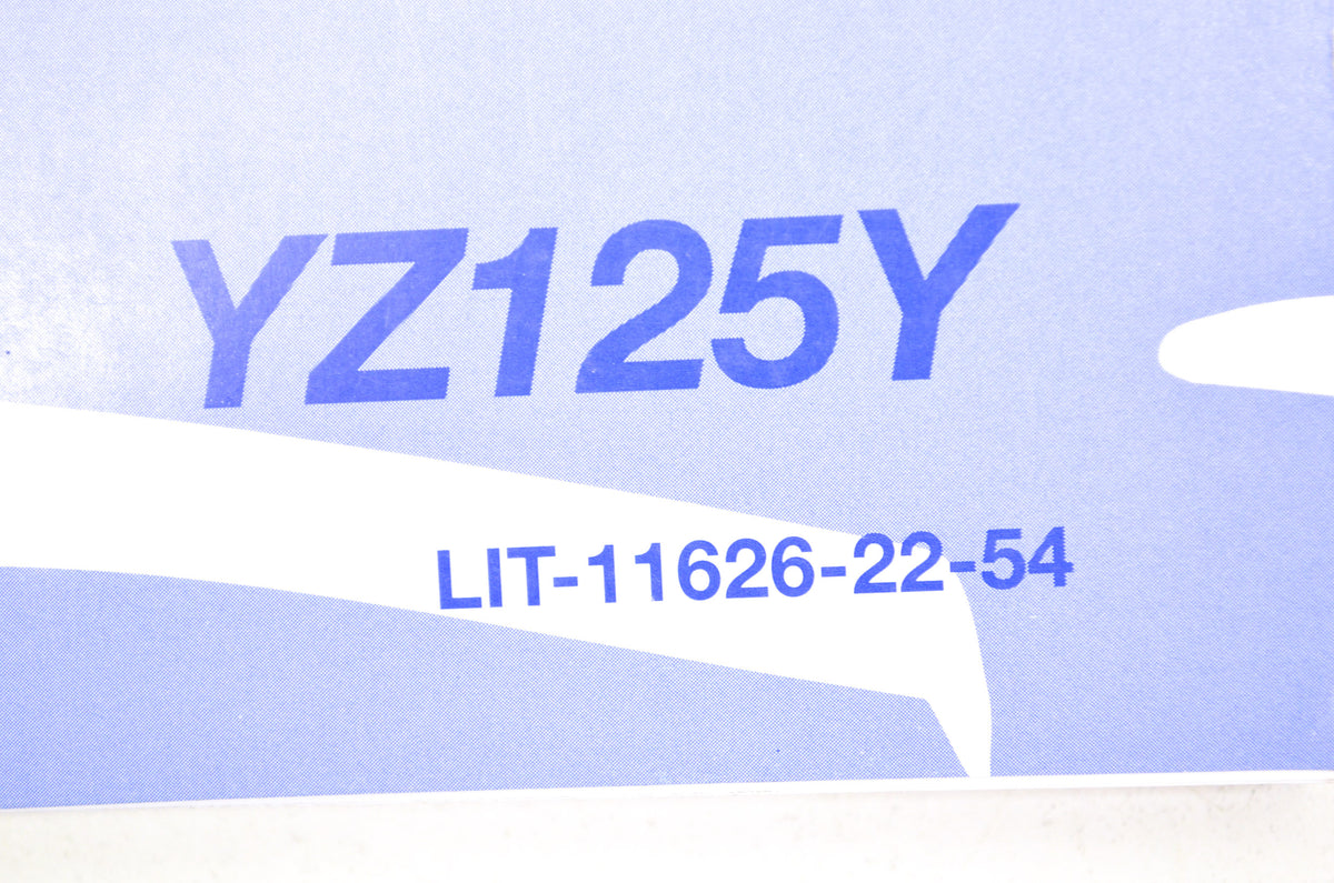 OEM Yamaha LIT-11626-22-54 YZ125Y 2009 Owner's Service Manual NOS
