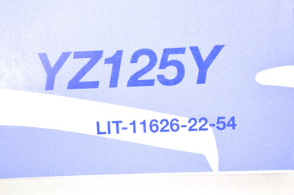 OEM Yamaha LIT-11626-22-54 YZ125Y 2009 Owner's Service Manual NOS