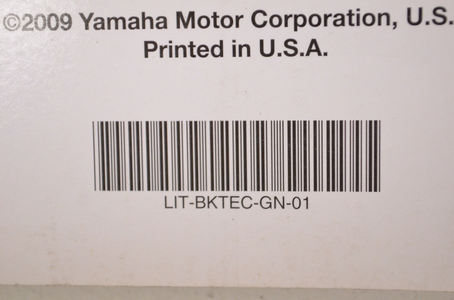 OEM Yamaha LIT-BKTEC-GN-01 Generator Theory & Diagnostics Guide NOS