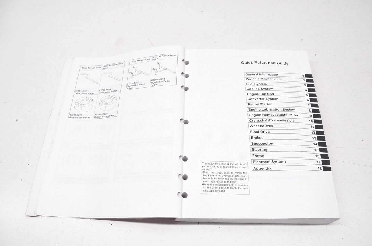OEM Suzuki Service Manual LT-V700F