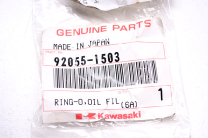 OEM Kawasaki 92055-1503 Oil Filter O-Ring NOS