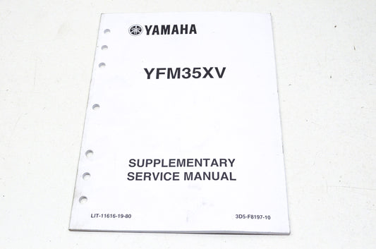 OEM Yamaha LIT-11616-19-80 YFM35XV Service Manual Supplement NOS