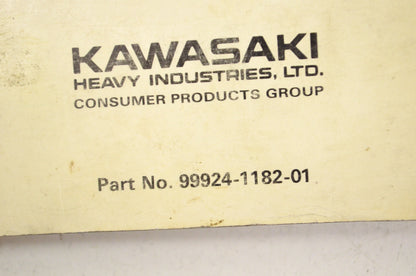 OEM Kawasaki 99924-1182-01 Service Manual ZX1100E