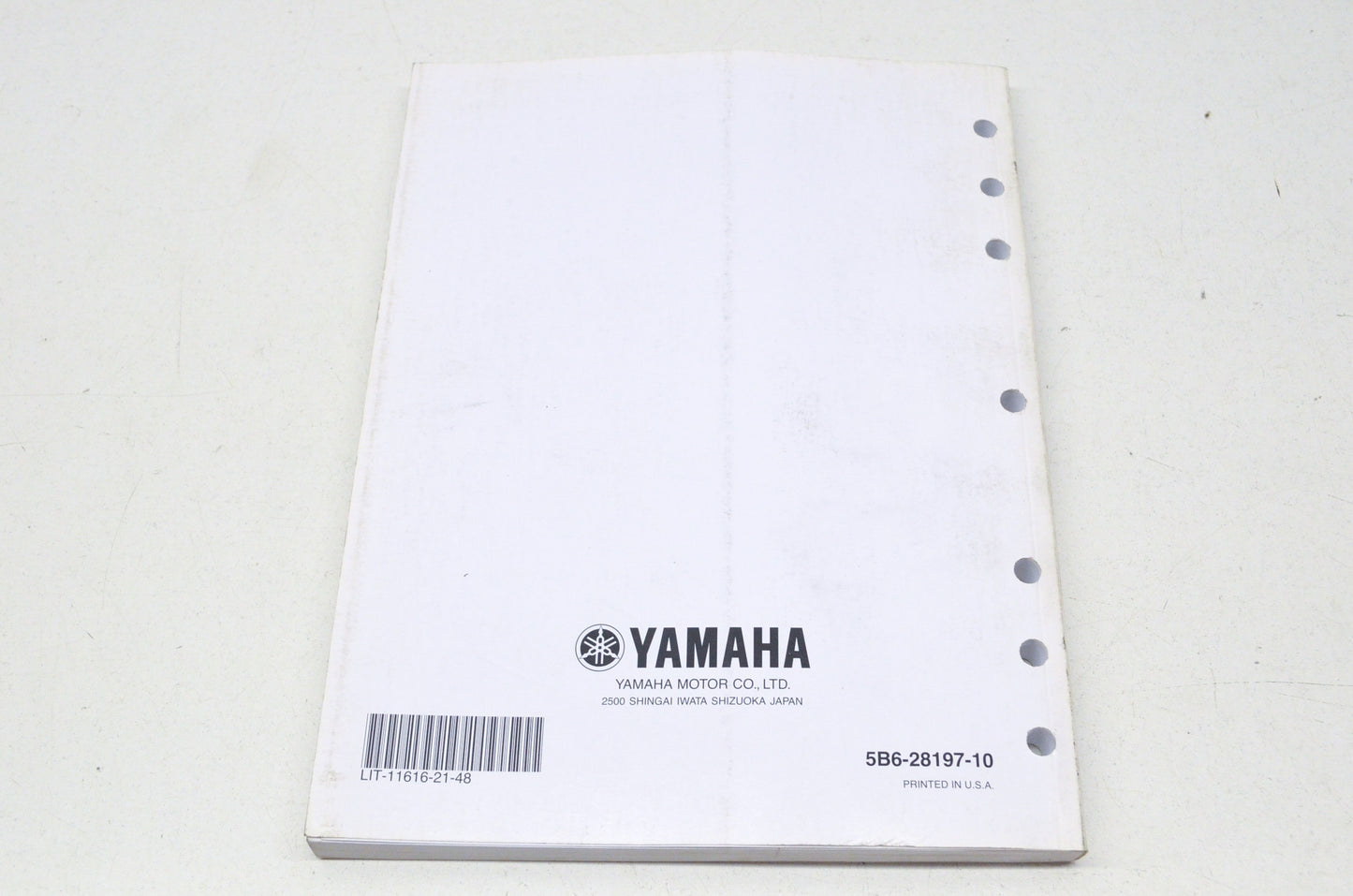 OEM Yamaha LIT-11616-21-48 Service Manual 08 TT-R110 TT-R110EX NOS