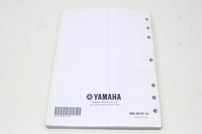 OEM Yamaha LIT-11616-21-48 Service Manual 08 TT-R110 TT-R110EX NOS