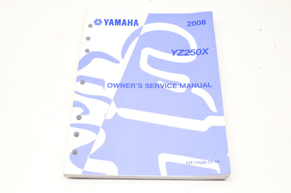 OEM Yamaha LIT-11626-21-44 Owner's Service Manual 08 YZ250X NOS